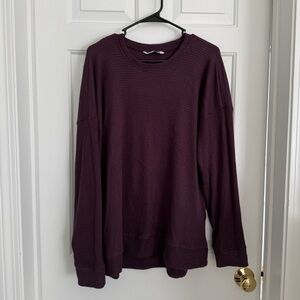 Sonoma Dark Purple Crewneck Sweater